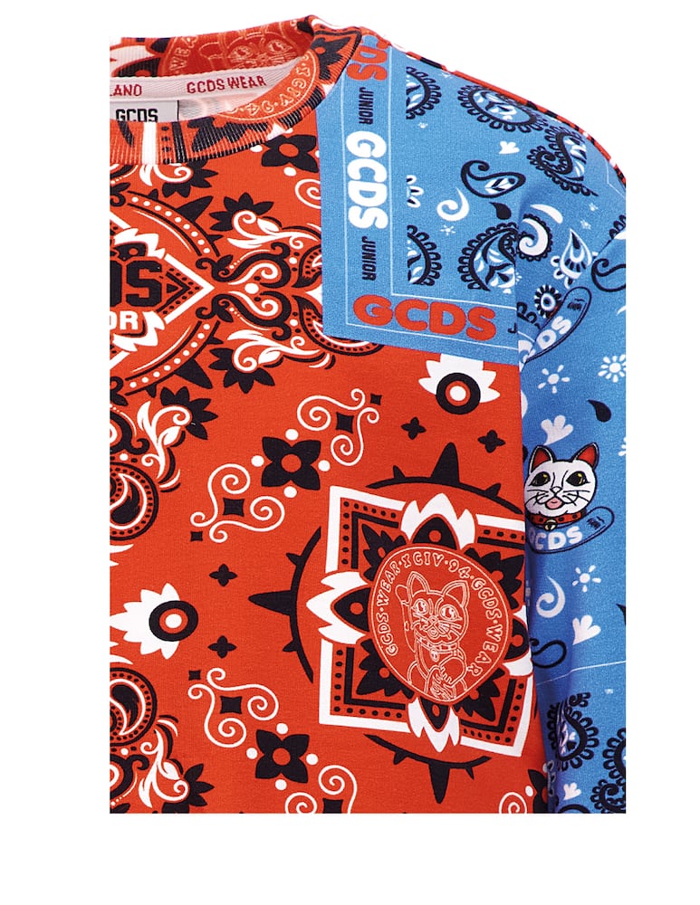 rinascente GCDS Felpa girocollo in cotone - Rosso