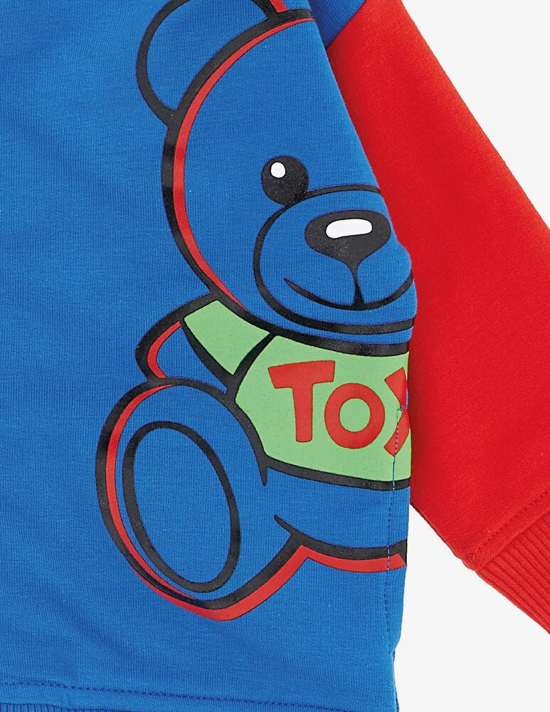 rinascente Moschino Cotton sweatshirt with zip - Light blue