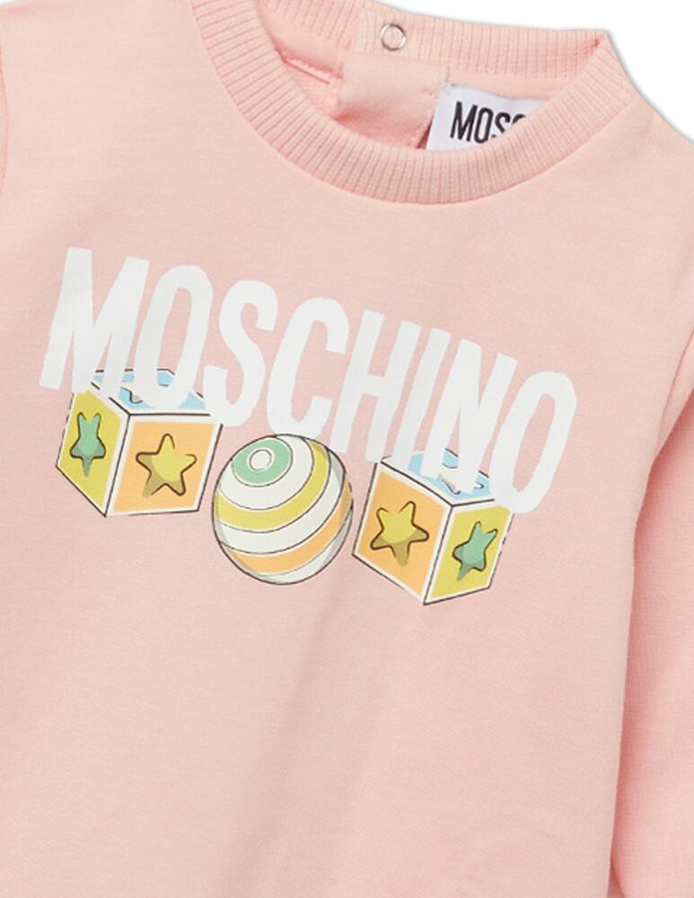 rinascente Moschino Onesie set with bib and hat