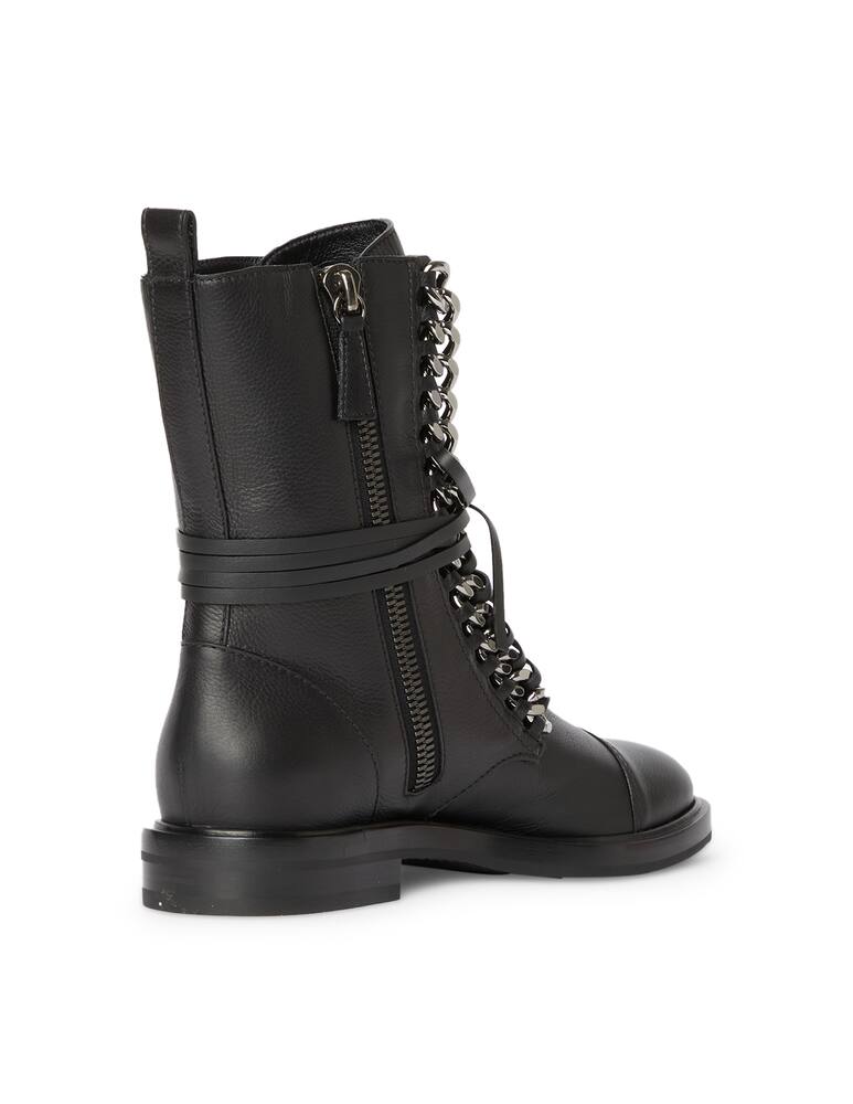 rinascente Casadei City rock leather combat booties