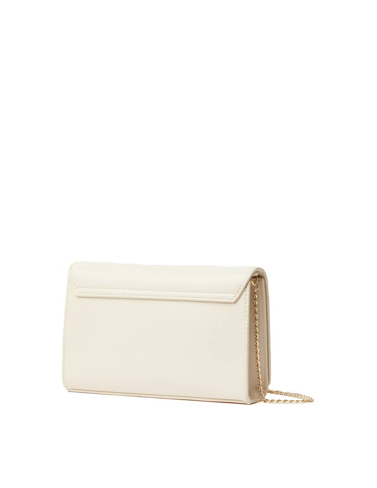 rinascente Love Moschino Crossbody evening bag with lettering - white