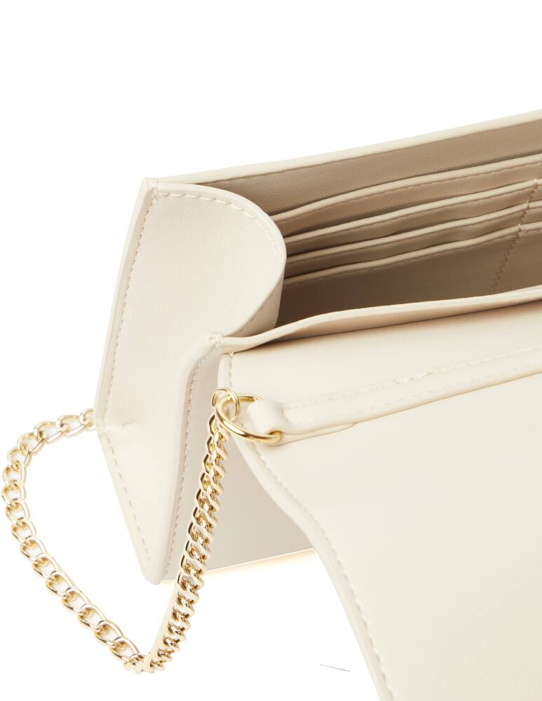 rinascente Love Moschino Crossbody evening bag with lettering - white