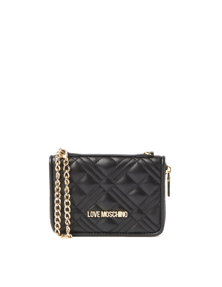 rinascente Love Moschino Bag Charm quilted - black