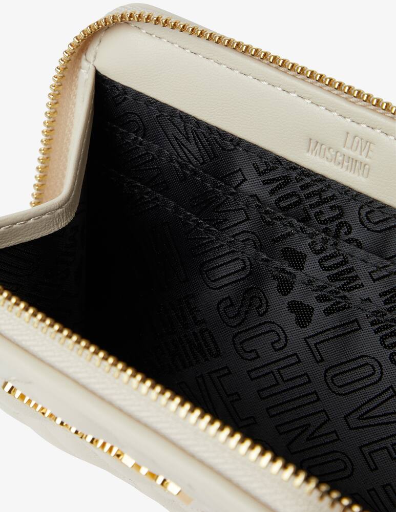 rinascente Love Moschino Bag Charm trapuntato - bianco