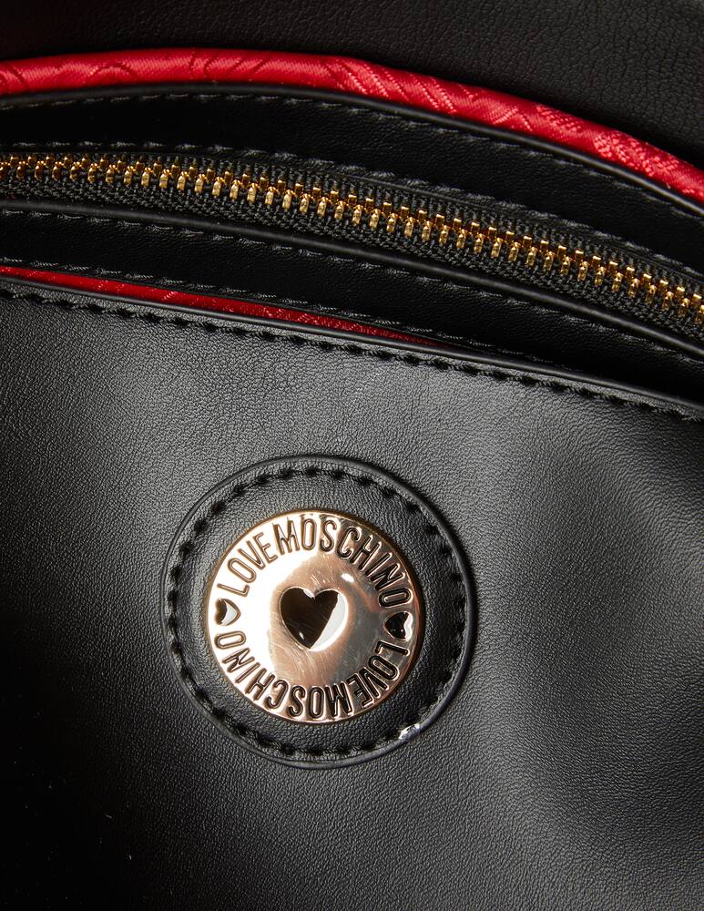 rinascente Love Moschino Borsa a spalla cuore allacciato - nero