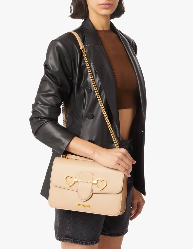 rinascente Love Moschino Borsa a spalla Heartbit - beige