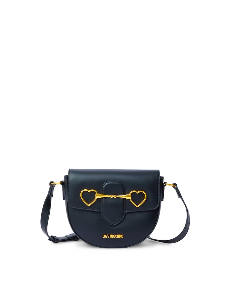 rinascente Love Moschino Heartbit crossbody bag - black