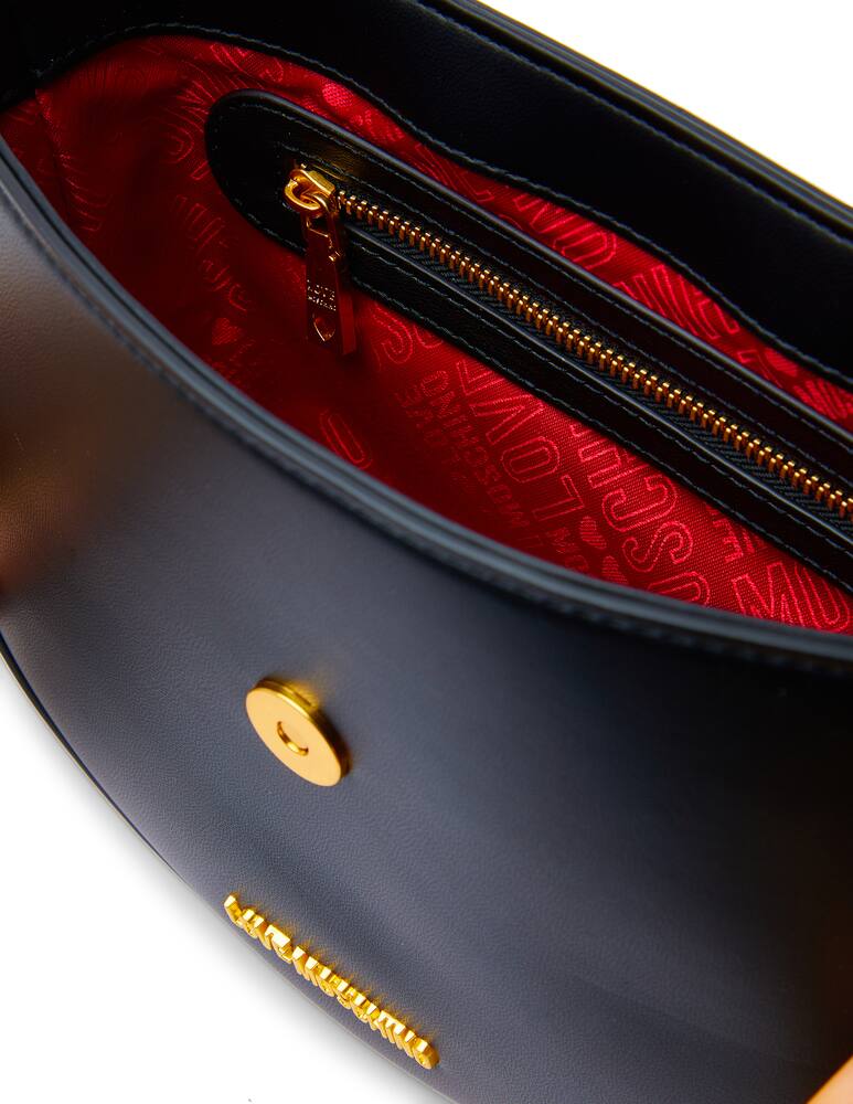 rinascente Love Moschino Heartbit crossbody bag - black