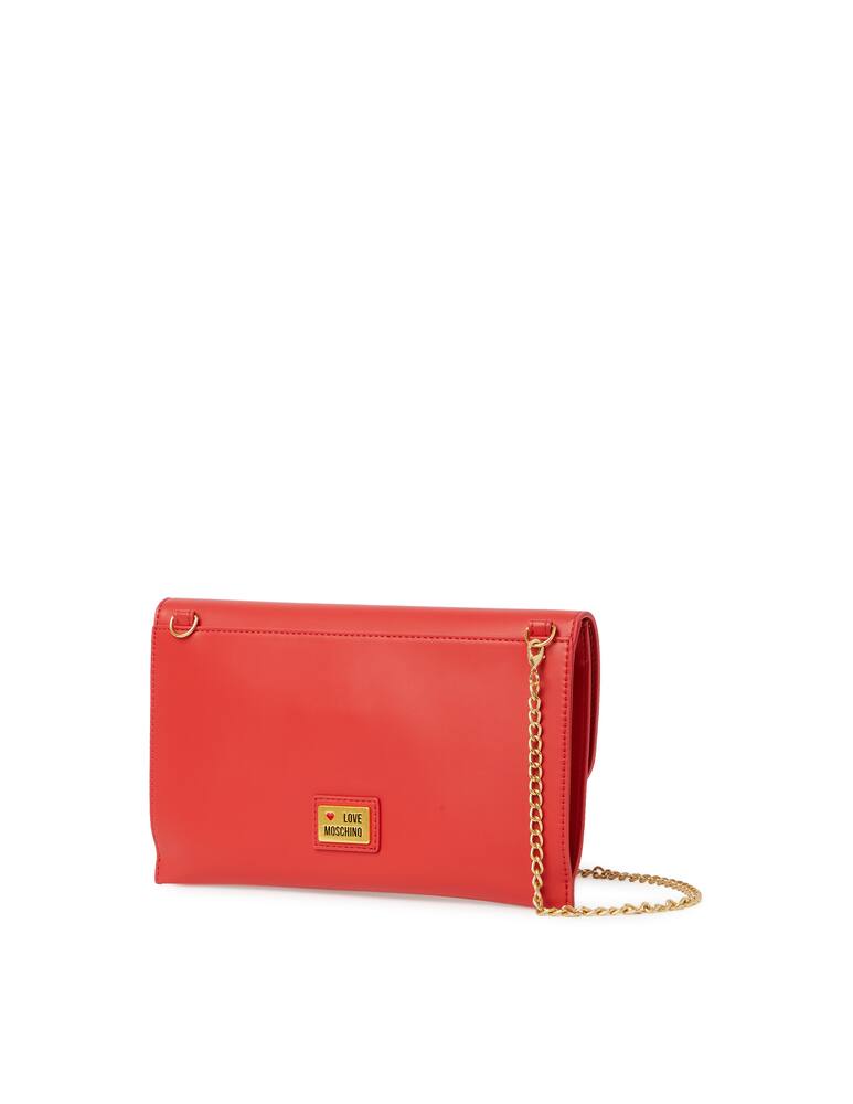 rinascente Love Moschino Borsa a tracolla con catena Heartbit - rosso