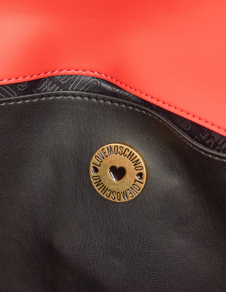 rinascente Love Moschino Borsa a tracolla con catena Heartbit - rosso