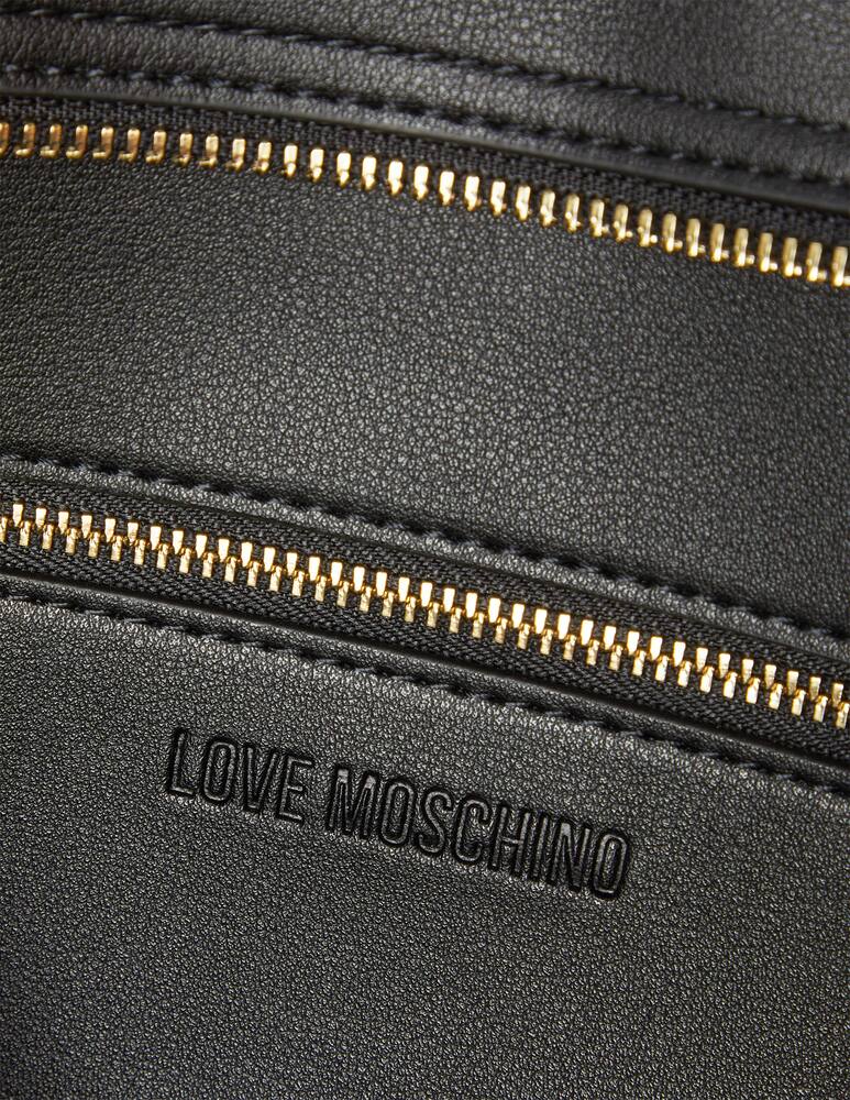 rinascente Love Moschino Lettering shoulder bag - black