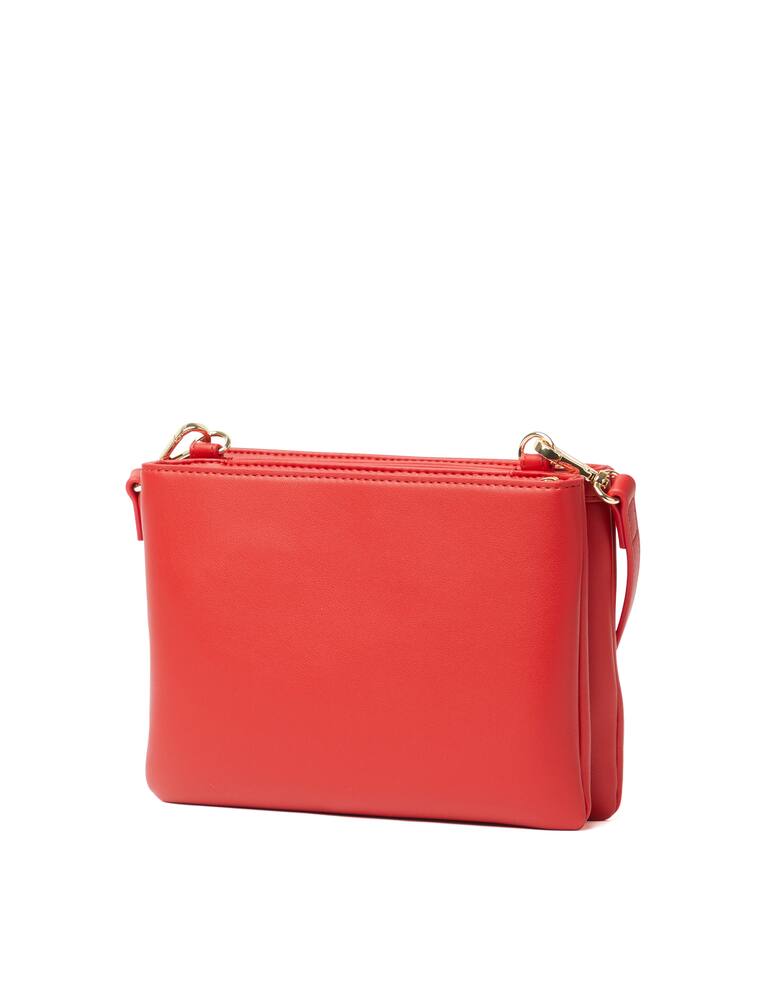rinascente Love Moschino Heart crossbody bag with chain - red