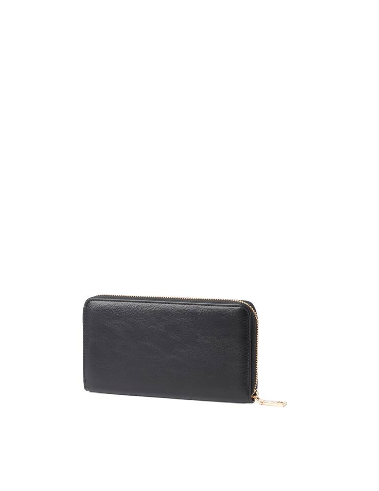 rinascente Love Moschino Billboard zip around wallet - black