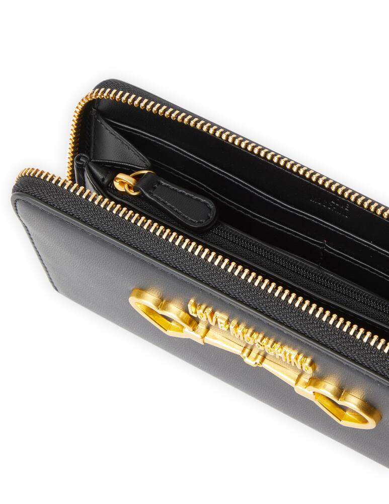 rinascente Love Moschino Portafoglio L con zip Heart Bit - nero