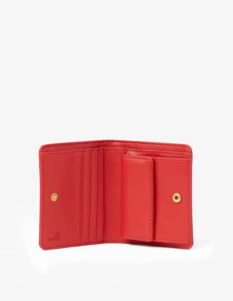 rinascente Love Moschino Portafoglio XS Heart Bit - rosso