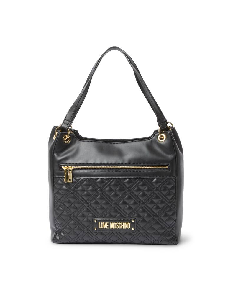 rinascente Love Moschino Quilted shoulder bag - black