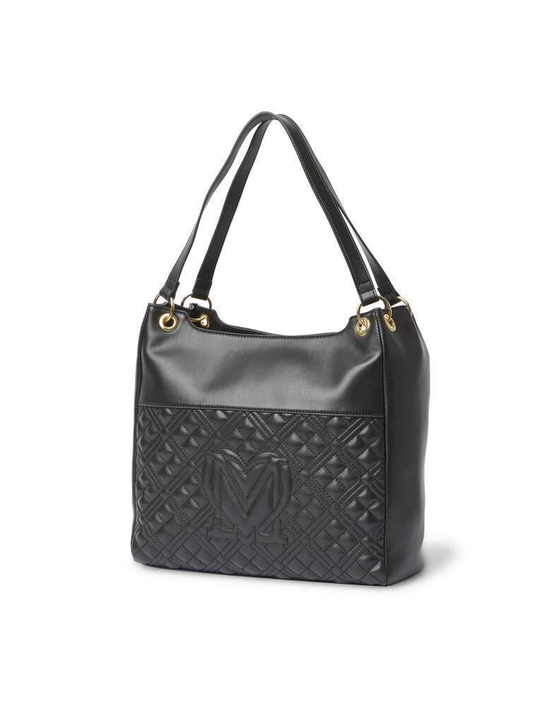 rinascente Love Moschino Quilted shoulder bag - black