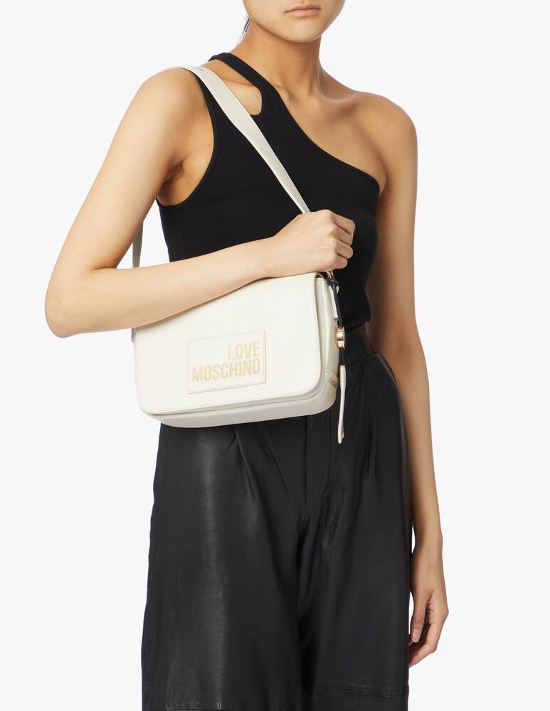 rinascente Love Moschino Sporty M crossbody bag - white