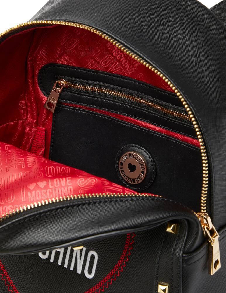 rinascente Love Moschino Love Heart backpack - black