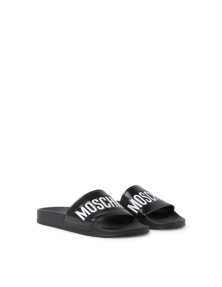 rinascente Moschino Slide logo - black