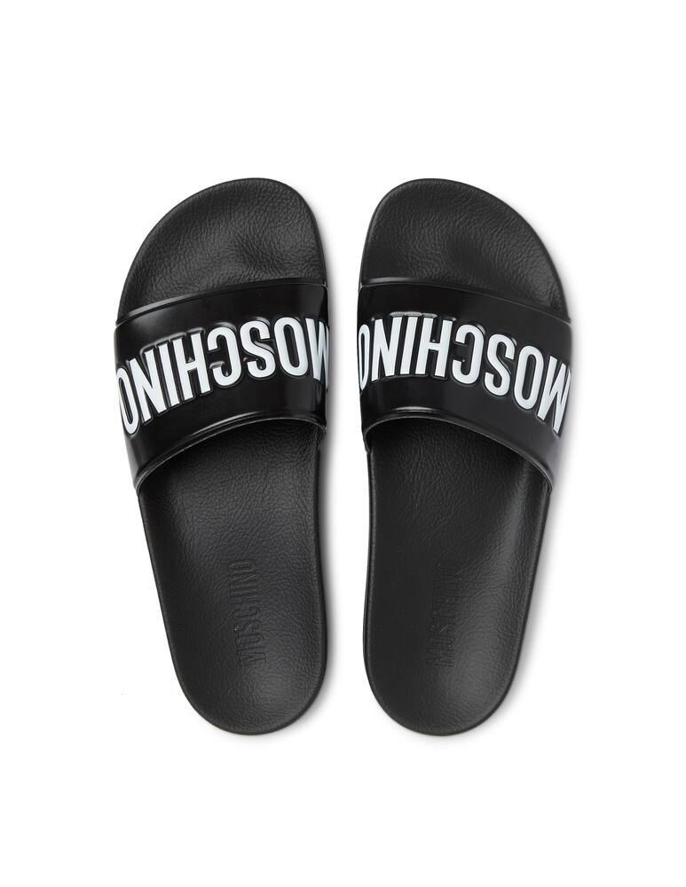 rinascente Moschino Slide logo - black