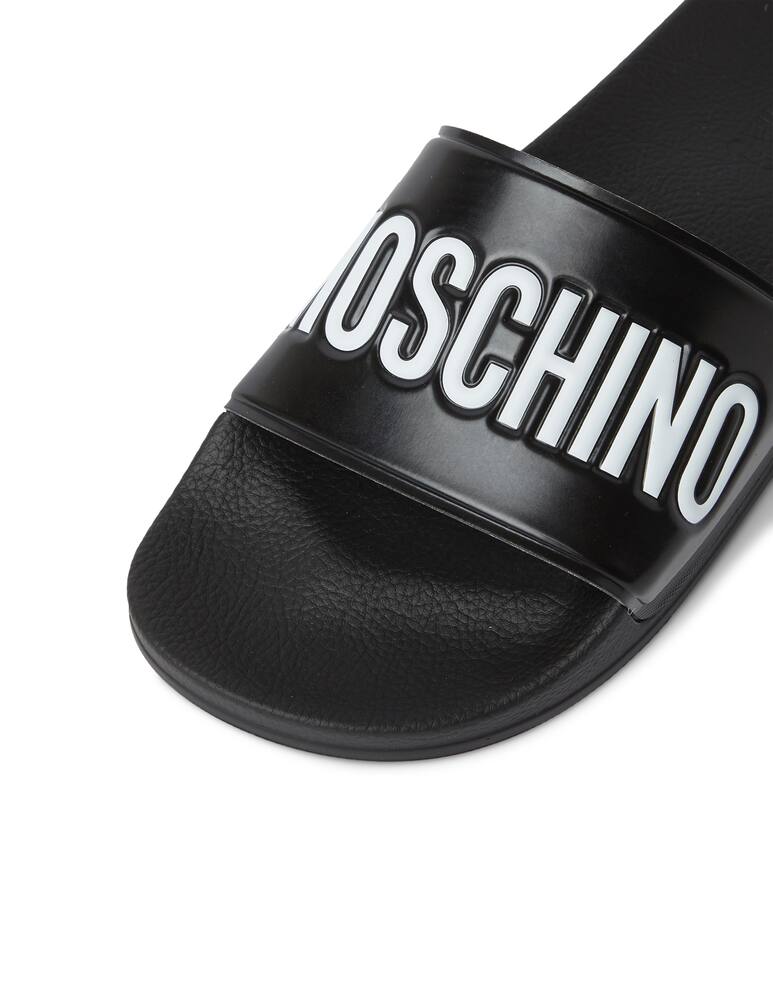 rinascente Moschino Slide logo - black