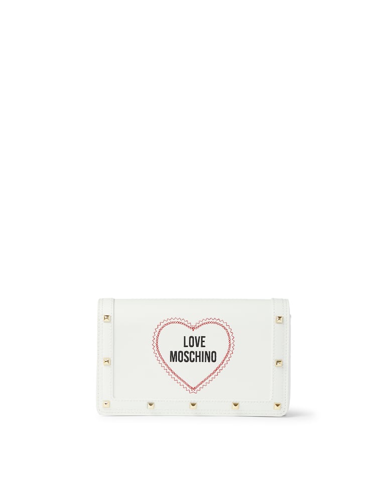 rinascente Love Moschino Love Heart crossbody bag - white