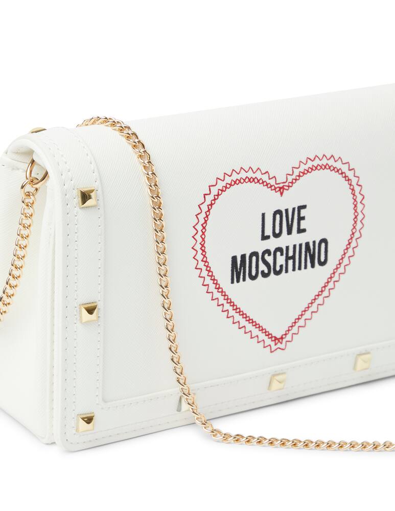 rinascente Love Moschino Love Heart crossbody bag - white
