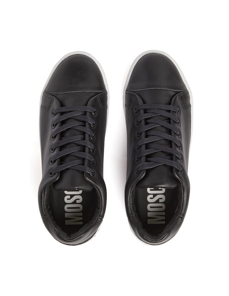 rinascente Moschino F cass big logo back sole sneakers - black