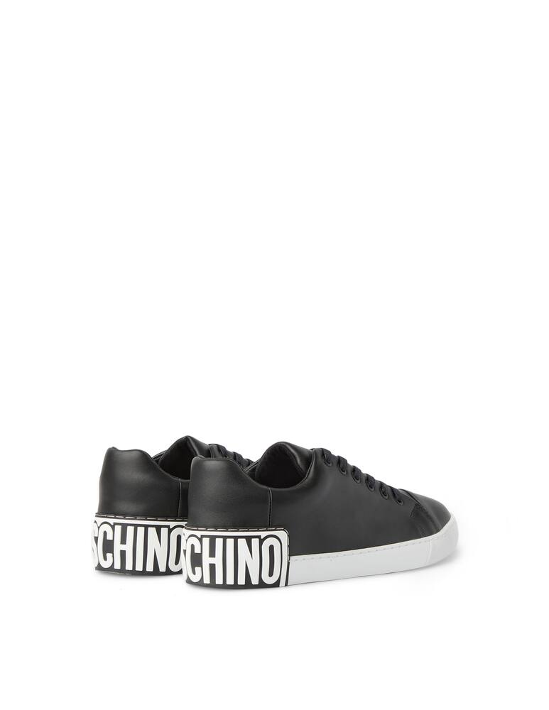 rinascente Moschino F cass big logo back sole sneakers - black