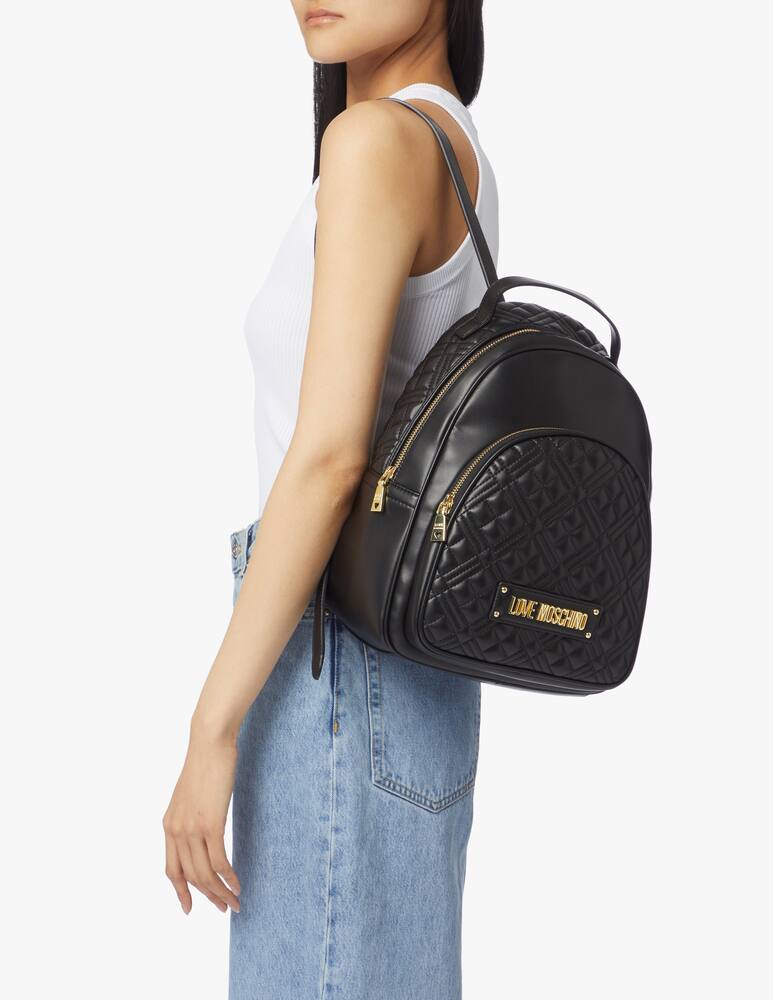 rinascente Love Moschino Quilted backpack - black