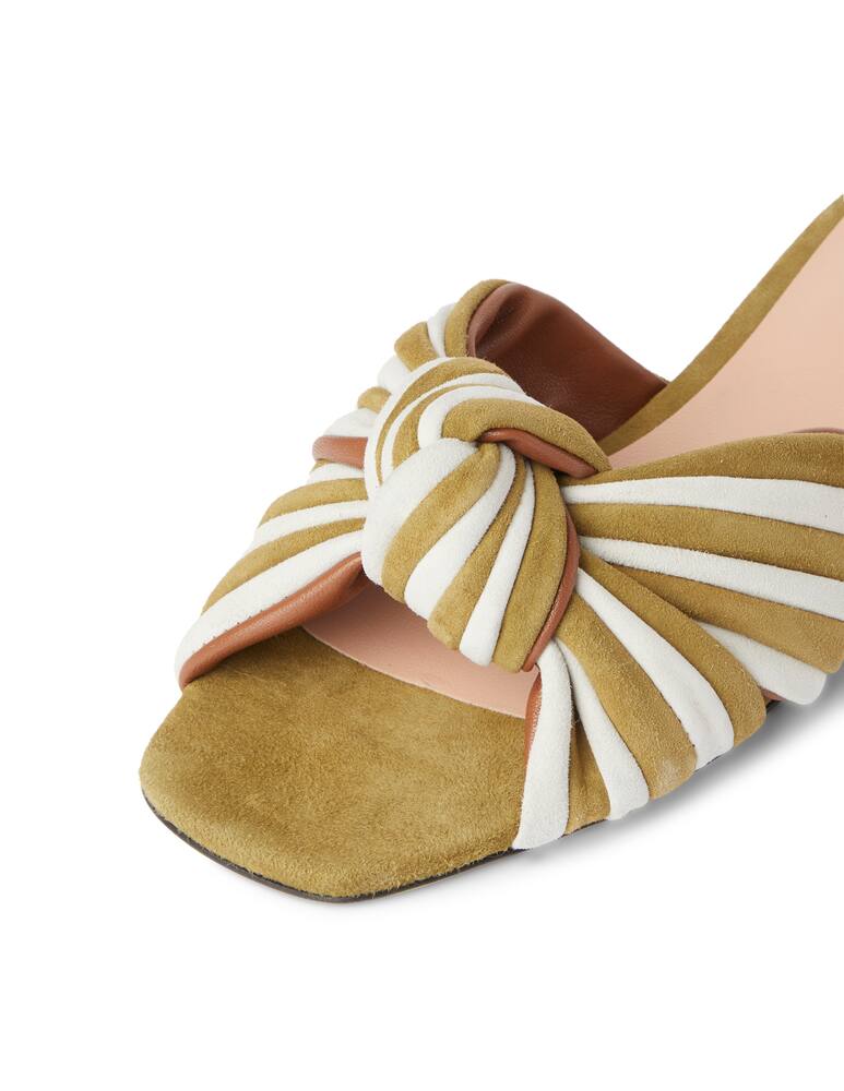 rinascente Pollini Leather slides - green