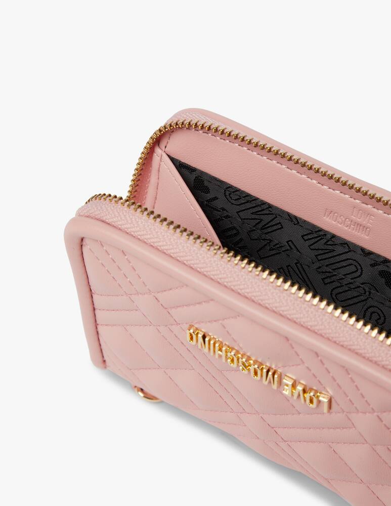 rinascente Love Moschino Portafogli trapuntato Bag Charm - rosa