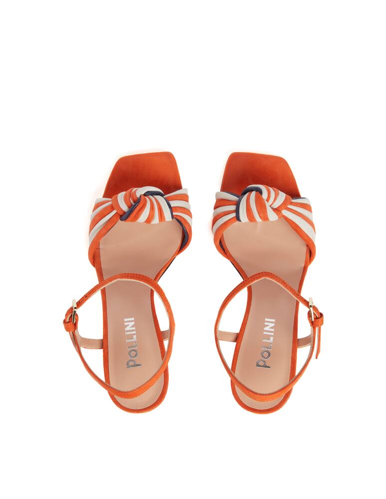 rinascente Pollini Heeled sandals with strap - orange
