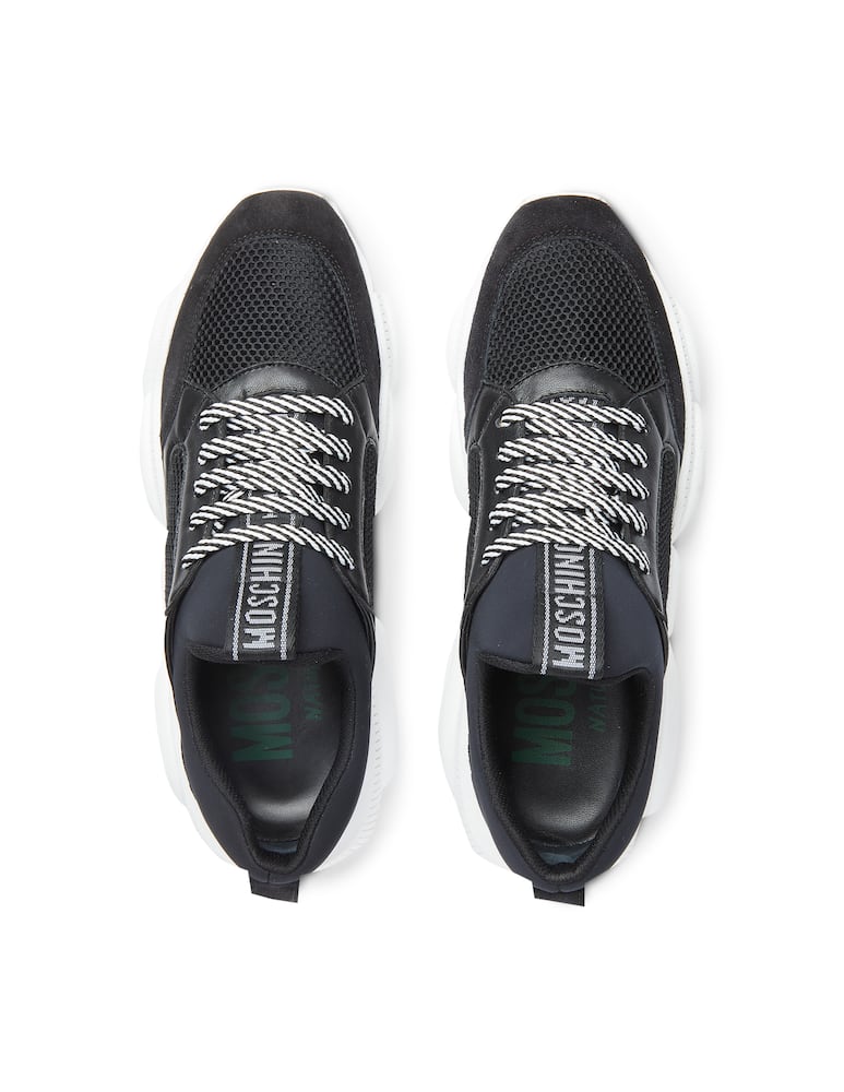 rinascente Moschino Teddy sustainable sneakers - black