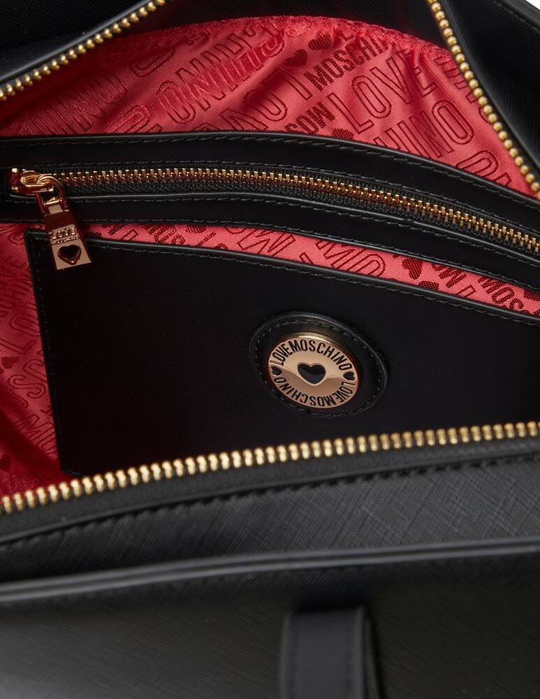 rinascente Love Moschino Borsa a spalla Love Heart - nero