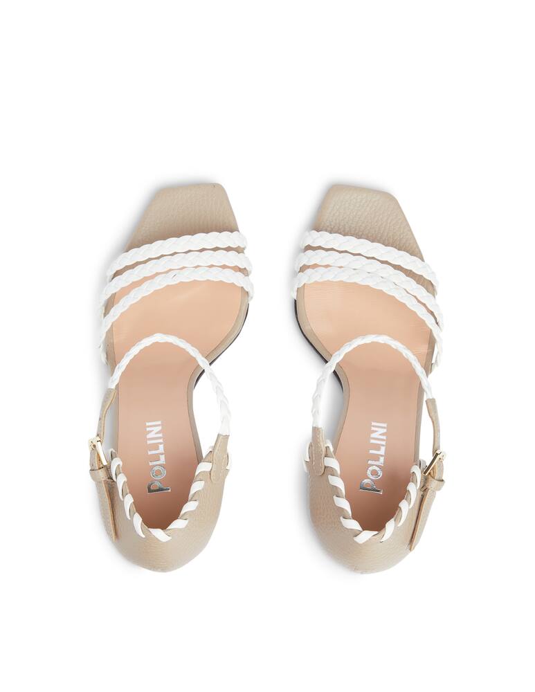 rinascente Pollini Heeled sandals with strap - white
