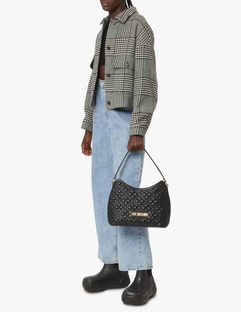 rinascente Love Moschino Quilted hobo bag - Black