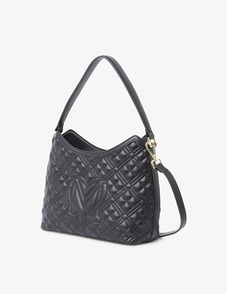 rinascente Love Moschino Quilted hobo bag - Black