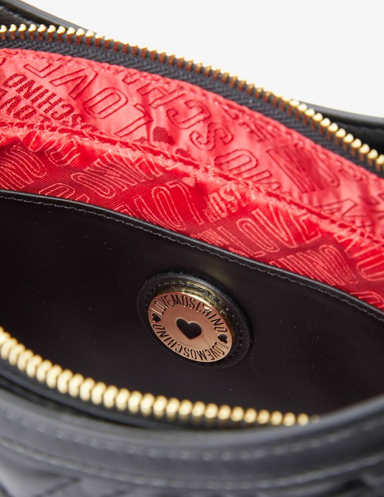 rinascente Love Moschino Quilted hobo bag - Black