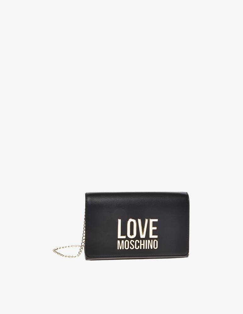 rinascente Love Moschino Crossbody bag bonded lettering - Black