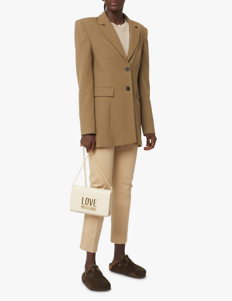 rinascente Love Moschino Borsa a tracolla con scritta - Rosa