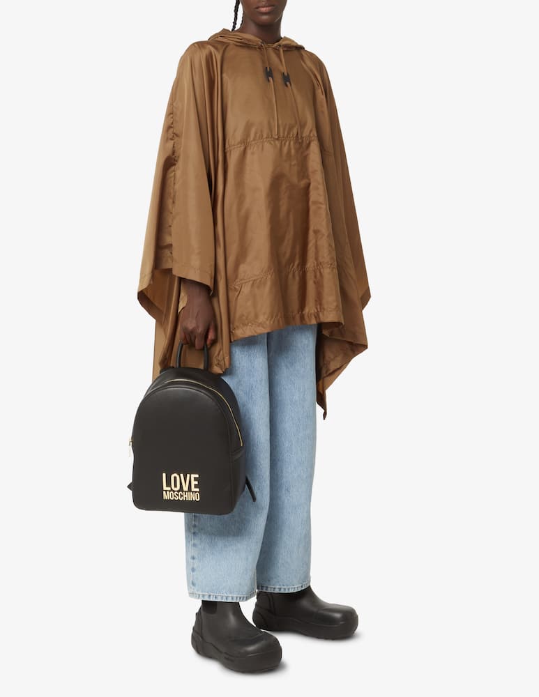 rinascente Love Moschino Backpack bonded lettering - Black