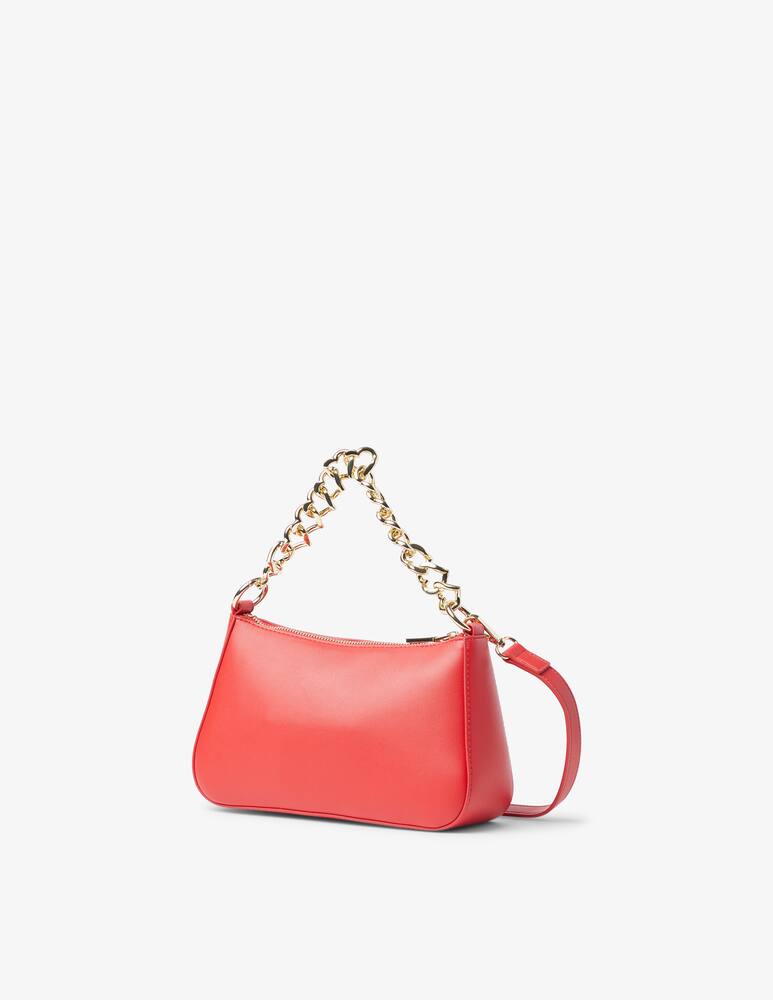 rinascente Love Moschino Borsa halfmoon con catena Heart - Rosso