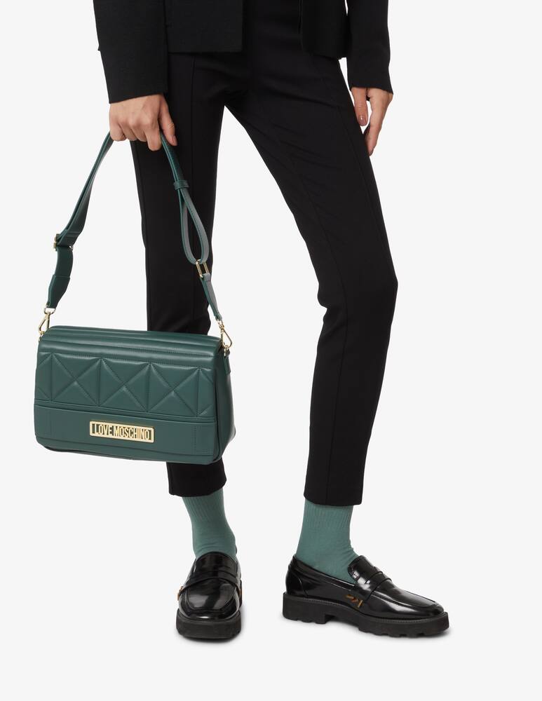 rinascente Love Moschino Borsa flap trapuntata Fashion - Verde