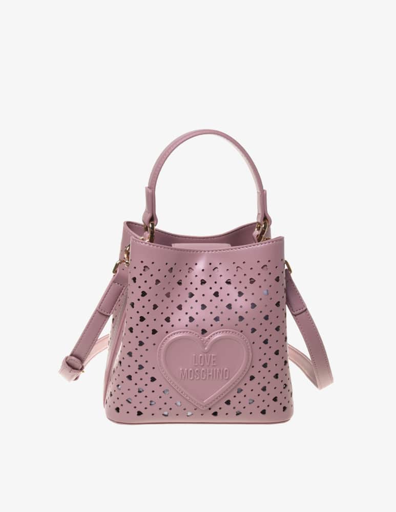 rinascente Love Moschino Borsa a secchiello traforata