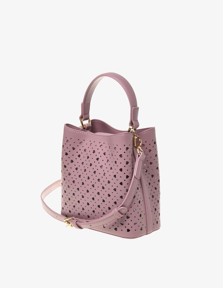 rinascente Love Moschino Borsa a secchiello traforata