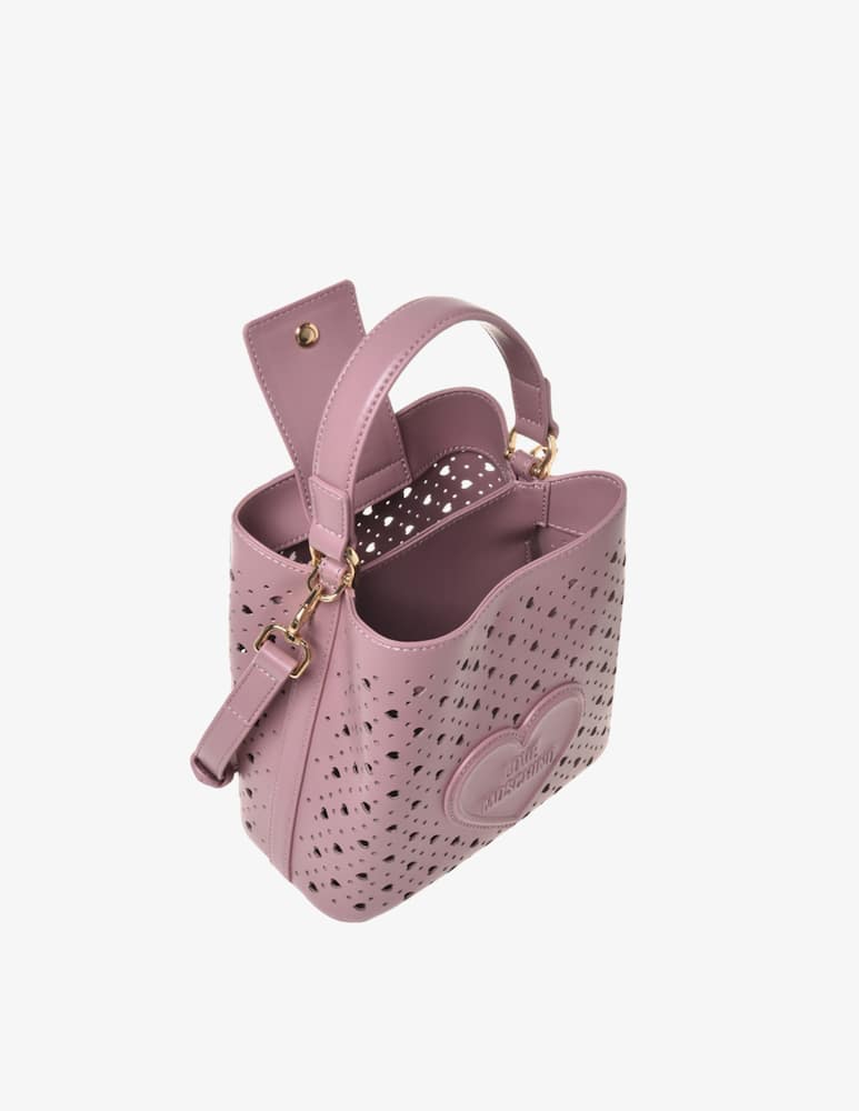 rinascente Love Moschino Borsa a secchiello traforata