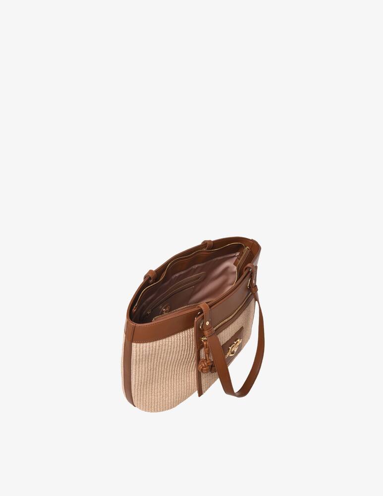 rinascente Love Moschino Straw chic shoulder bag