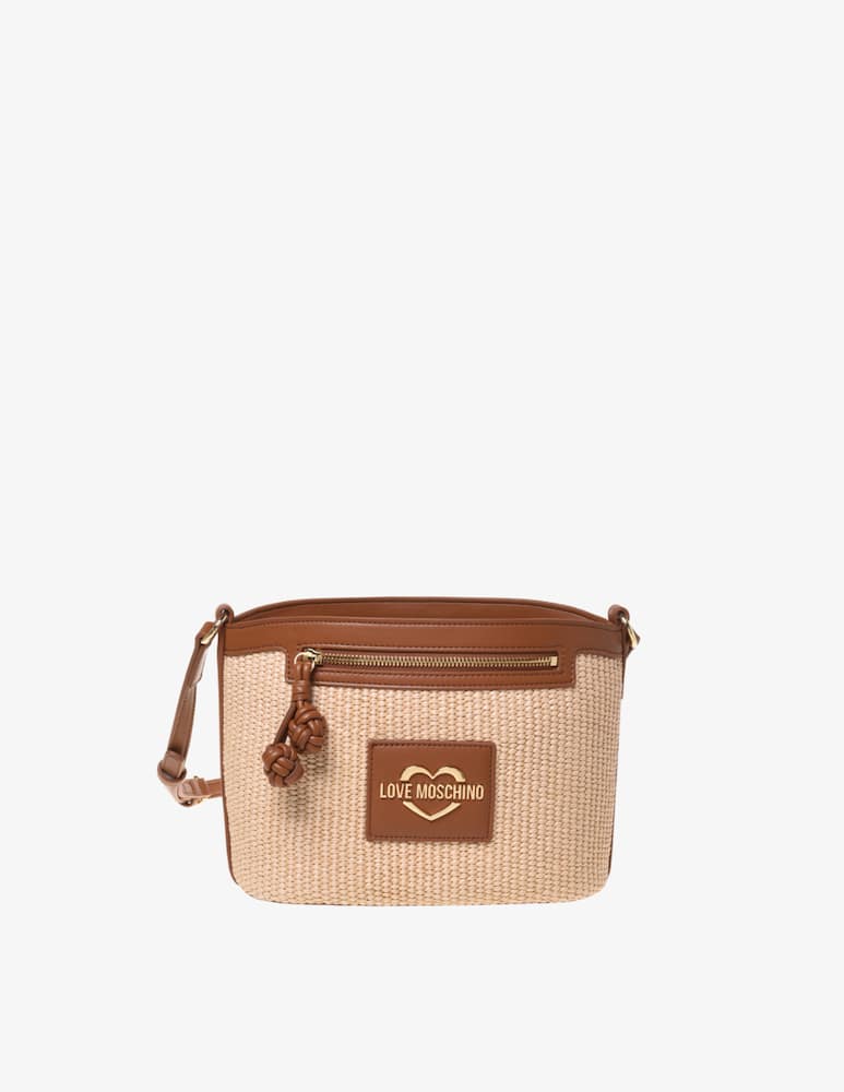 rinascente Love Moschino Straw Chic crossbody bag